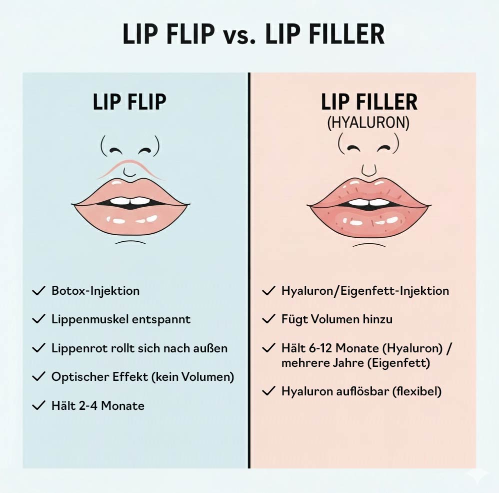 Lip Flip vs Lippenfiller